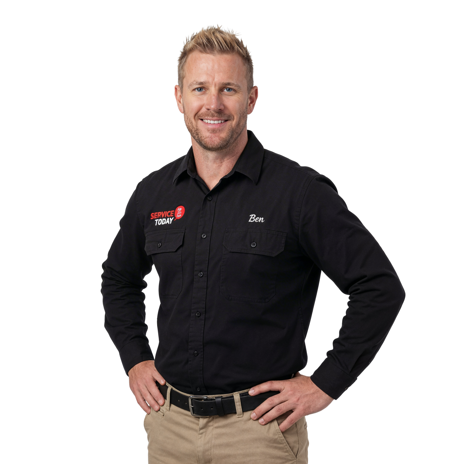 man portrait - footer